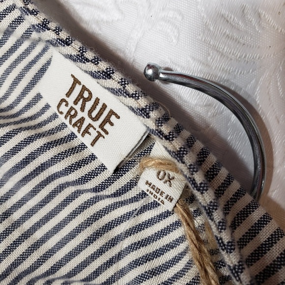 True Craft Dresses & Skirts - True Craft sleeveless blue striped dress